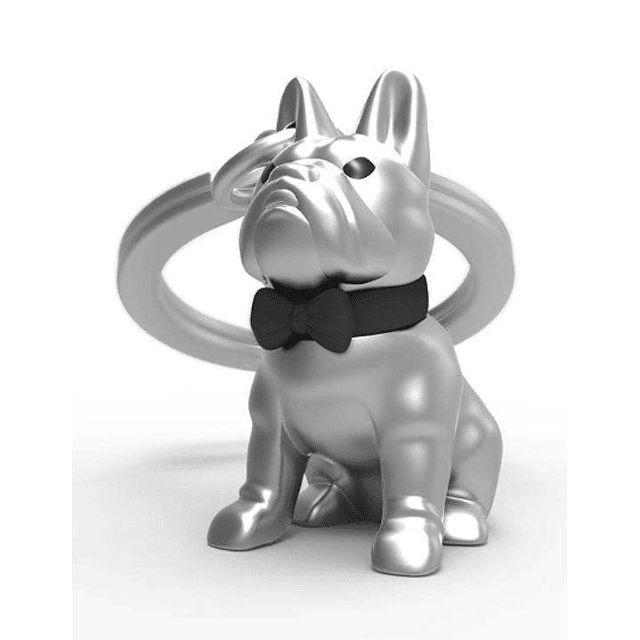 Llavero Llavero Bulldog Corbatin Gris 1