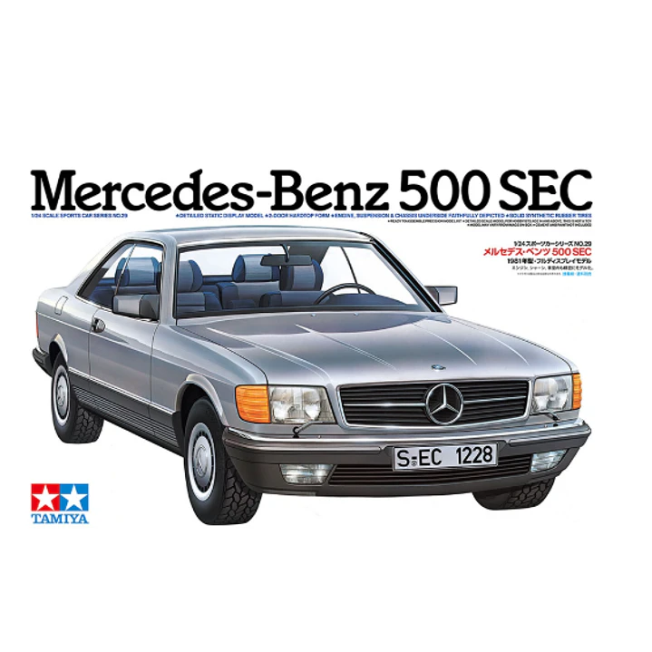 Vehículo para Armar Mercedes Benz 500 Sec 1/24 1