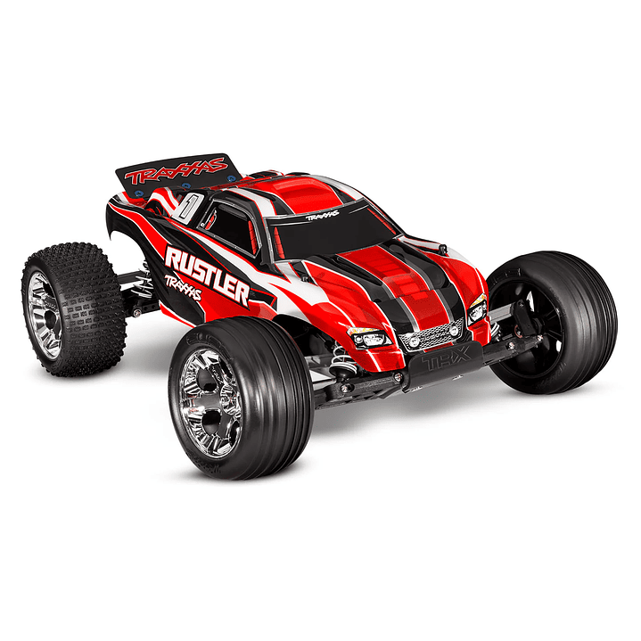 Vehículo Control Remoto Truggy Rustler Rojo 1/10 1