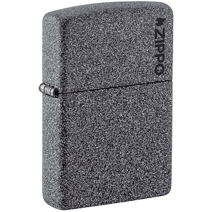  Enc Zippo Gris Hierro Logo
