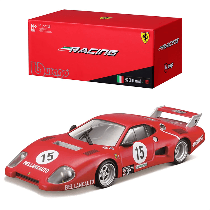 Carro Colección  Ferrari 512 Bb Racing 1/43 1