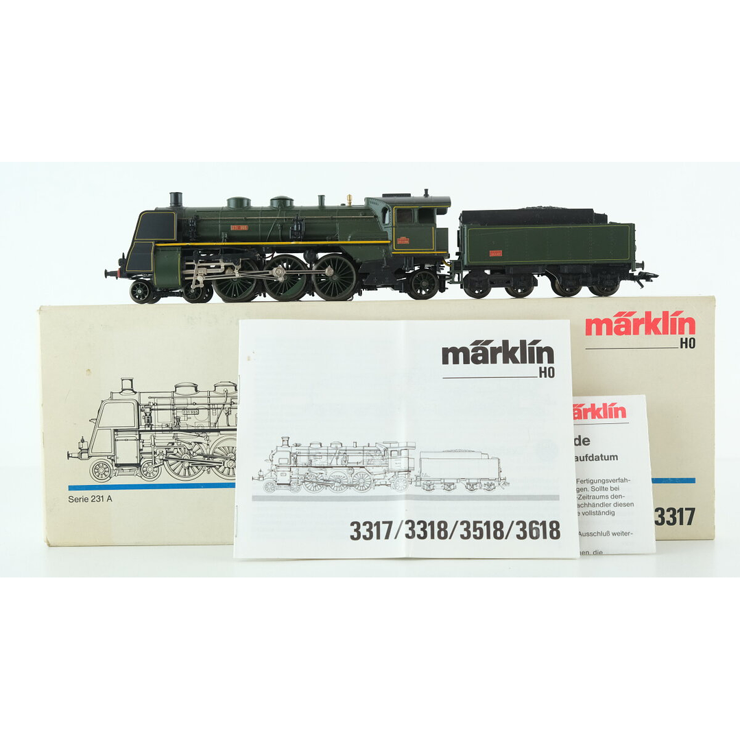 Tren Eléctrico No Nuevo Locomotora Vapor Serie 231 H0 1/87 1