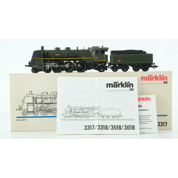 Tren Eléctrico No Nuevo Locomotora Vapor Serie 231 H0 1/87 1