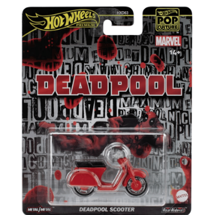   Colección   Patitineta Deadpool  Premium  Hot Wheels  JBL70  1