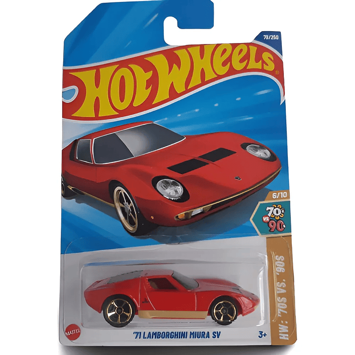 Carro Colección  71 Lamborghini Miura Sv Rojo1/64 1