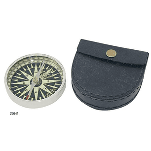  Brujula Cromada 7.3 Cm - Estuche