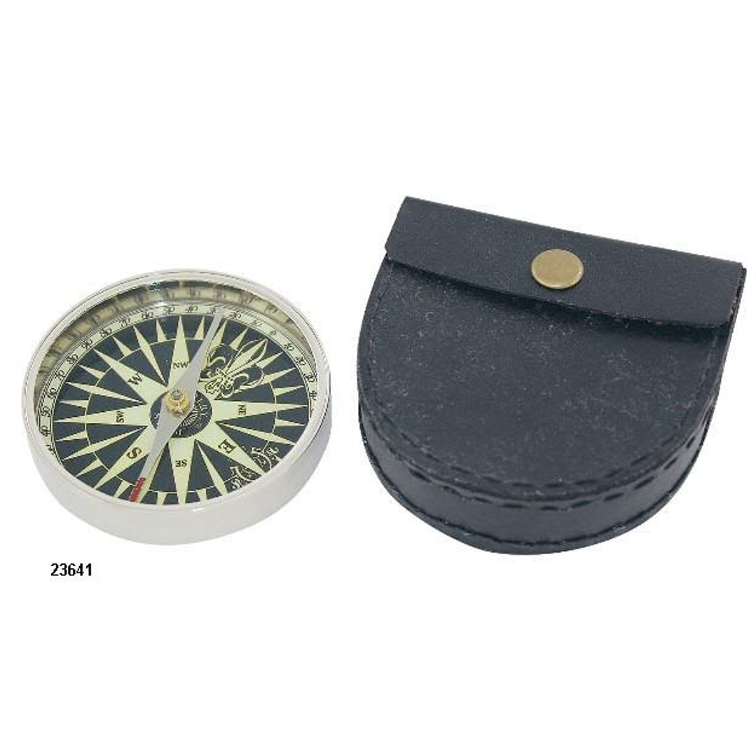  Brujula Cromada 7.3 Cm - Estuche 2