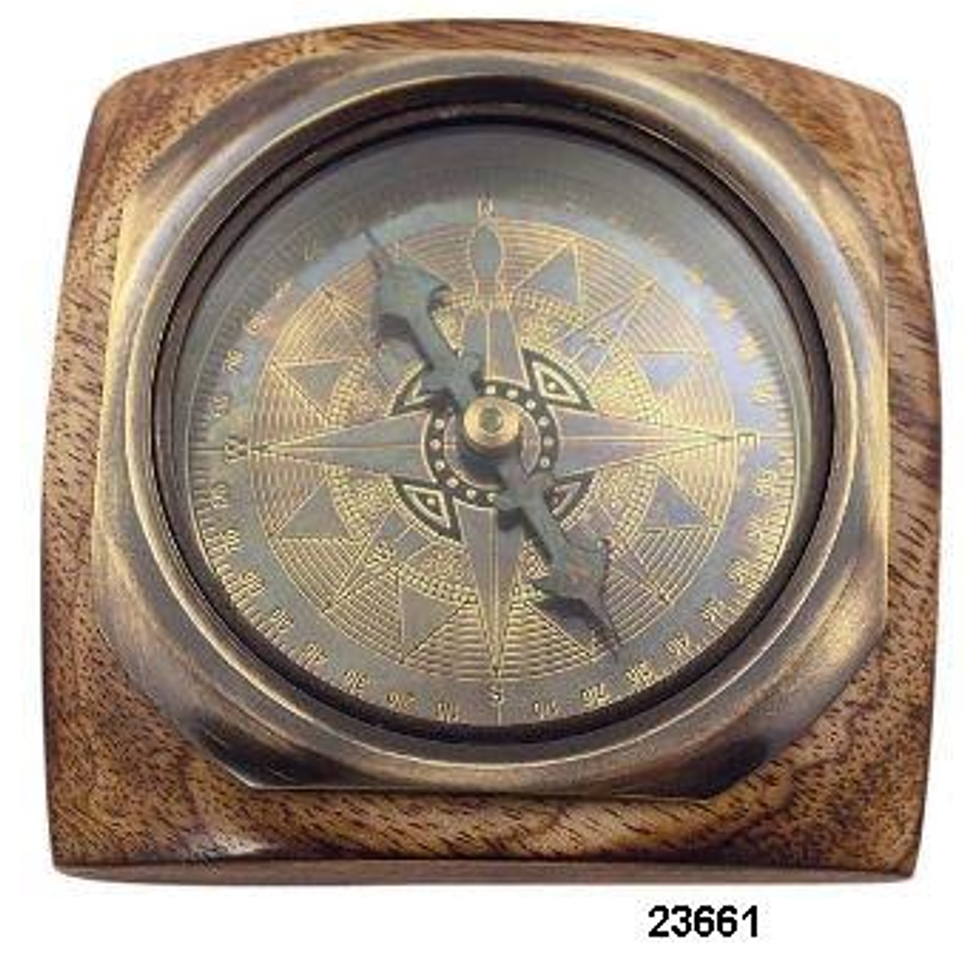  Brujula-Bronceymadera Anticaid9Cm 1