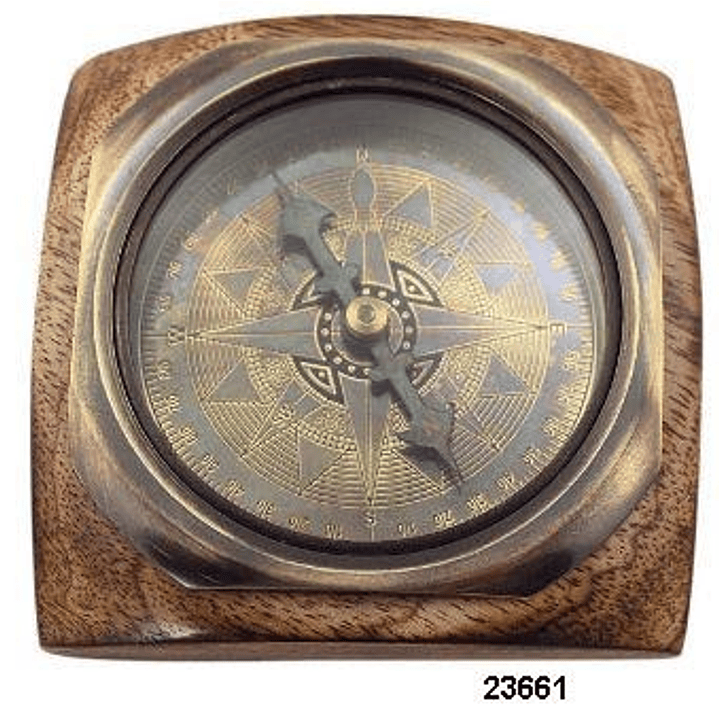  Brujula-Bronceymadera Anticaid9Cm 1