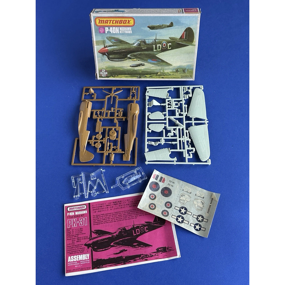 Avión Colección  P-40N Warhawk Kittyhawk1/72 2