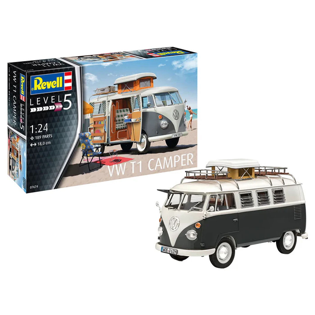 Para armar Vw T1 Camper Revell 1/24 1