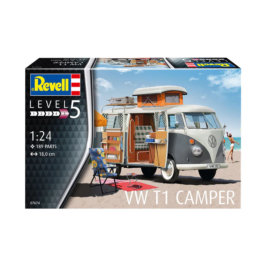 Para armar Vw T1 Camper Revell 1/24 7