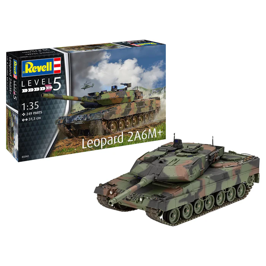 Para armar Leopard 2 A6M+ Revell 1/35 1