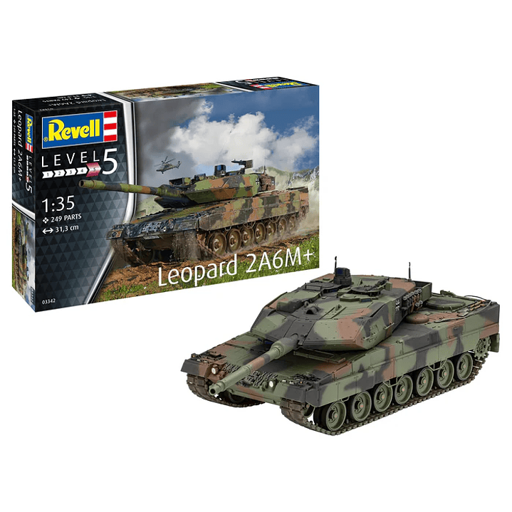 Para armar Leopard 2 A6M+ Revell 1/35 1