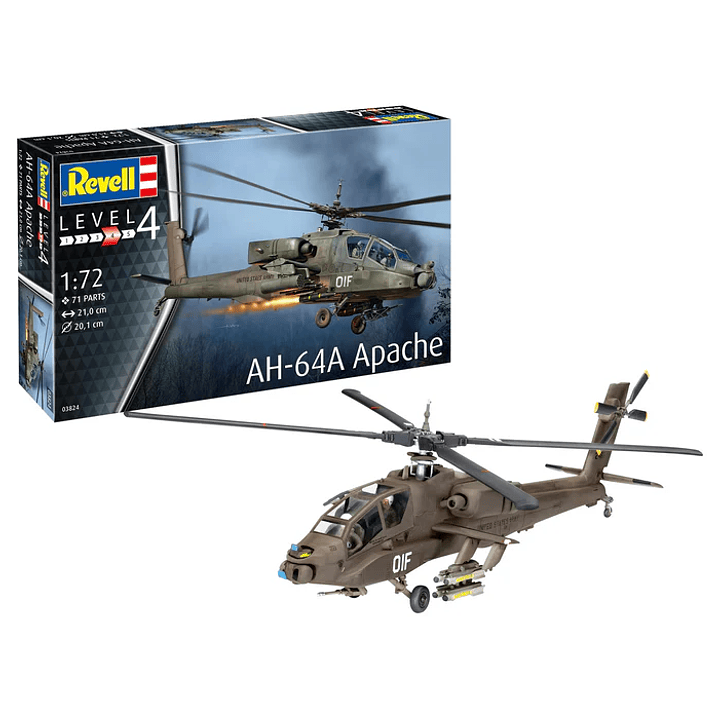 Para armar Ah-64A Apache Revell 1/72 1