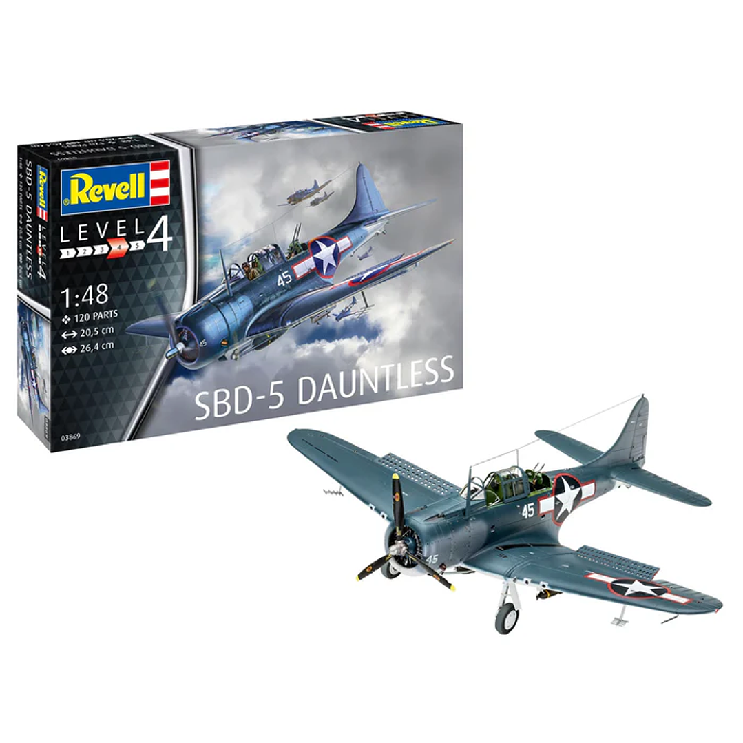 Para armar Sbd-5 Dauntless Revell 1/48 1