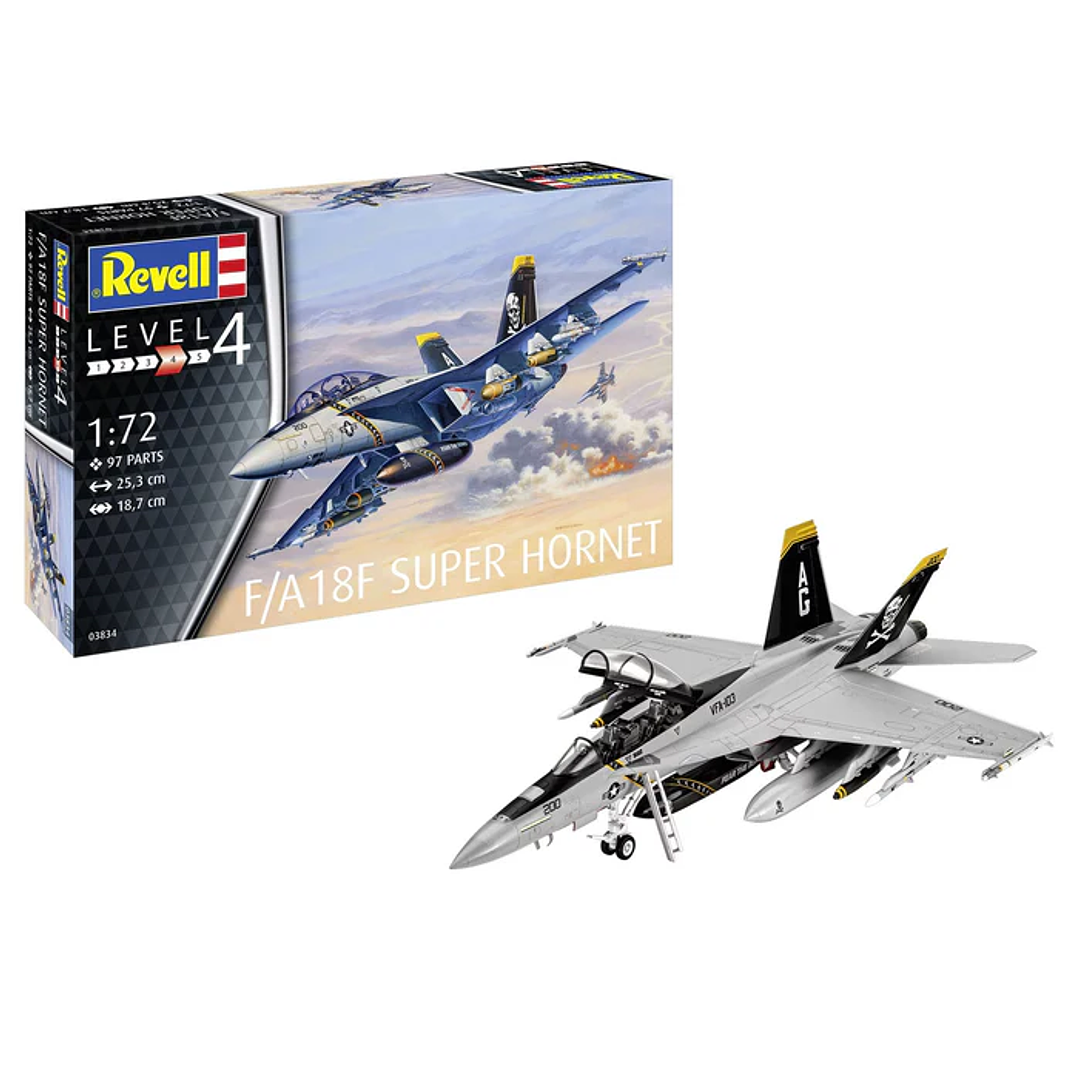 Para armar F/A-18F Super Hornet Revell 1/72 1
