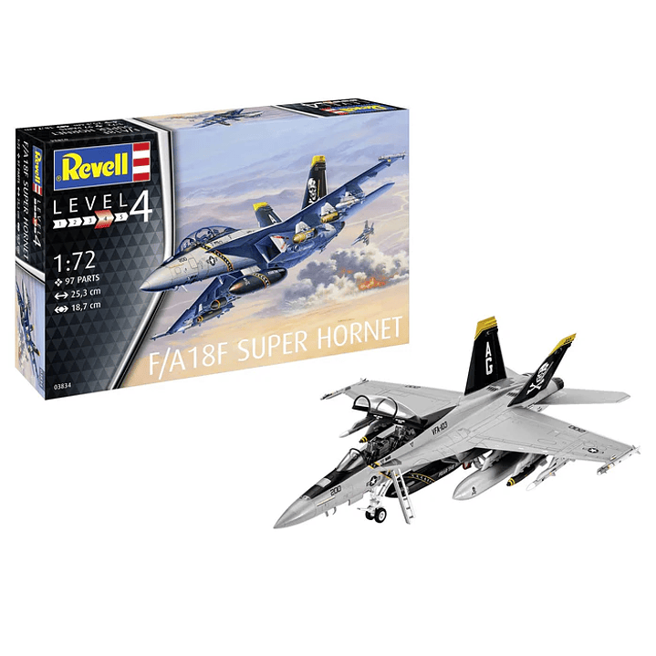 Para armar F/A-18F Super Hornet Revell 1/72 1
