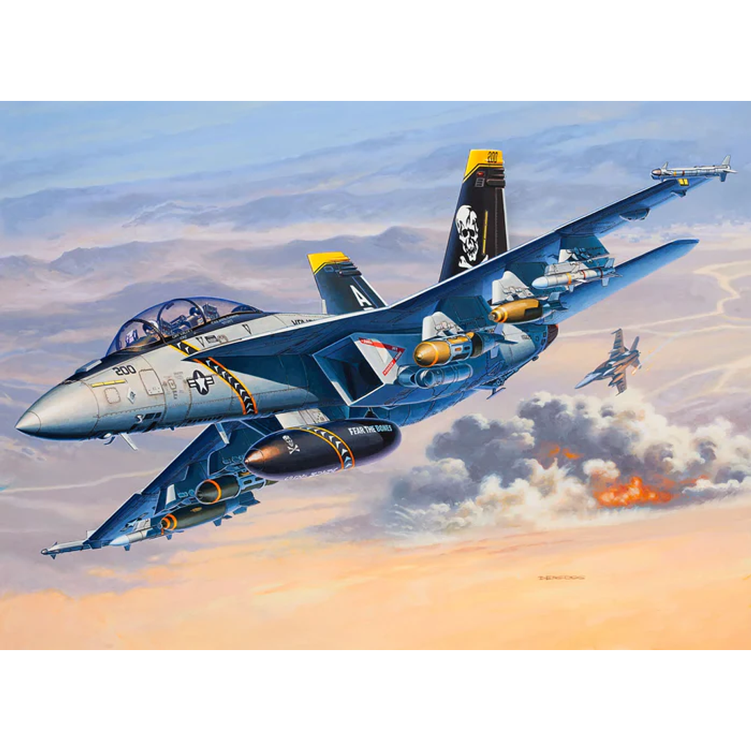 Para armar F/A-18F Super Hornet Revell 1/72 10