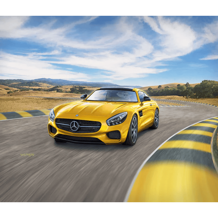 Vehículo para Armar Mercedes-Amg Gt 1/24 9