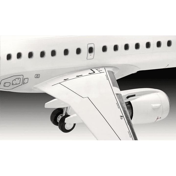 Para armar Embraer  190 Lufthansa new liivery 1/144 4