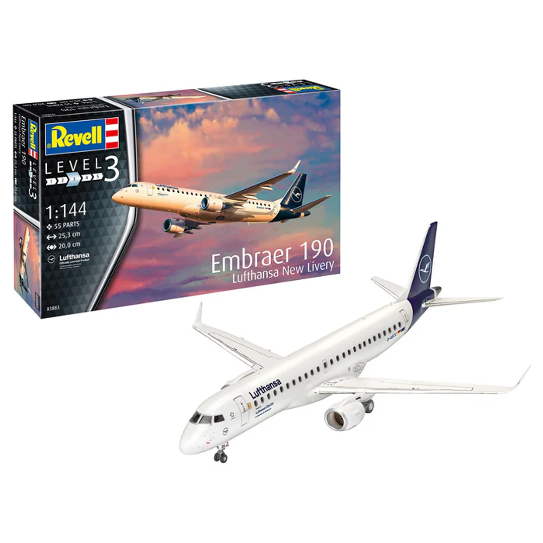 Para armar Embraer  190 Lufthansa new liivery 1/144 1