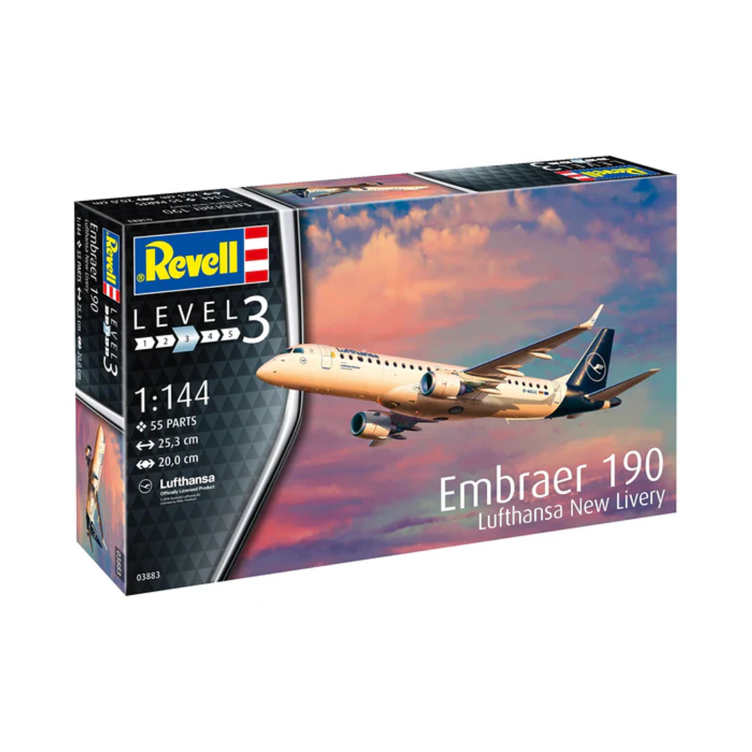 Para armar Embraer  190 Lufthansa new liivery 1/144 9