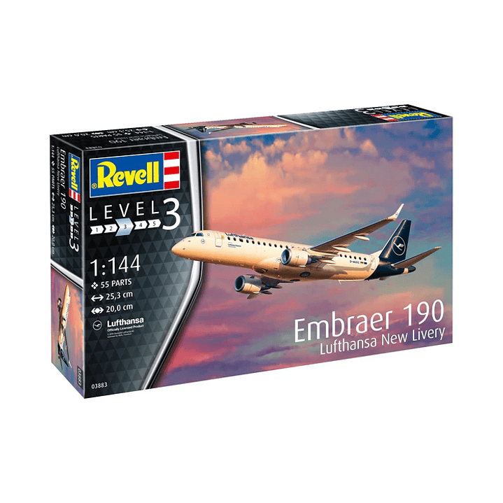 Para armar Embraer  190 Lufthansa new liivery 1/144 9