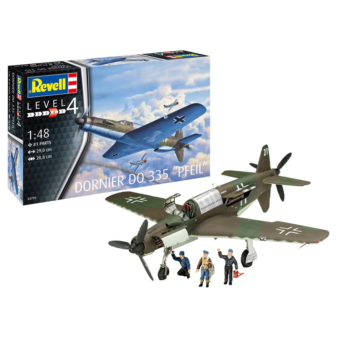 Para armar Dornier Do 335 Pfeil 1/48 1