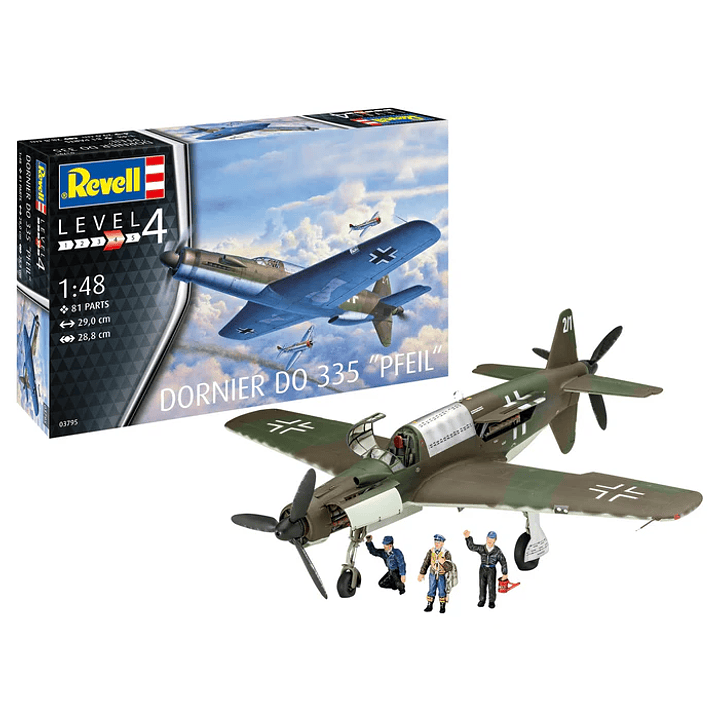 Para armar Dornier Do 335 Pfeil 1/48 1