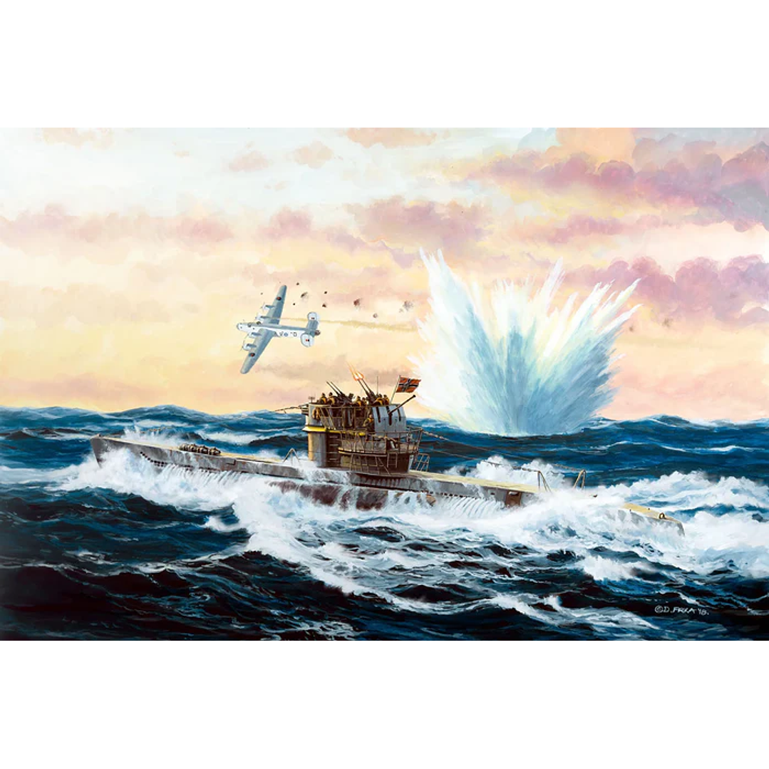 Barco para Armar German Submarine Type Vii C/411/350 8