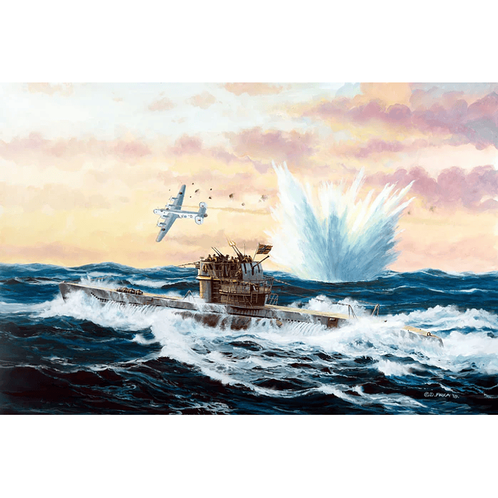 Barco para Armar German Submarine Type Vii C/411/350 8