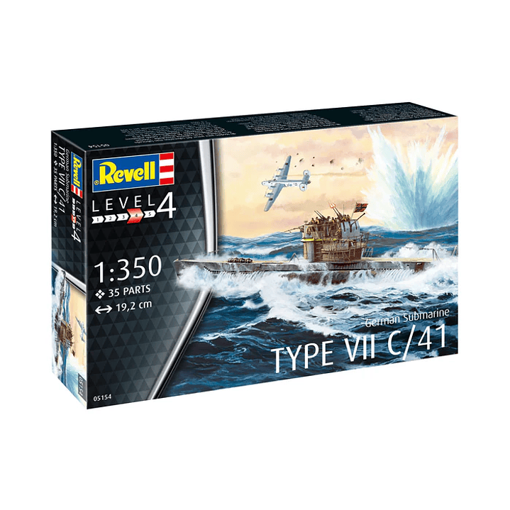 Barco para Armar German Submarine Type Vii C/411/350 9