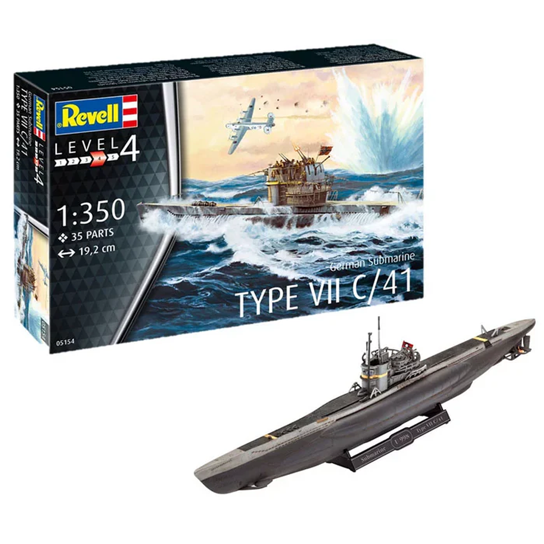 Barco para Armar German Submarine Type Vii C/411/350 1