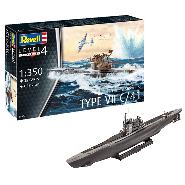 Barco para Armar German Submarine Type Vii C/411/350 1