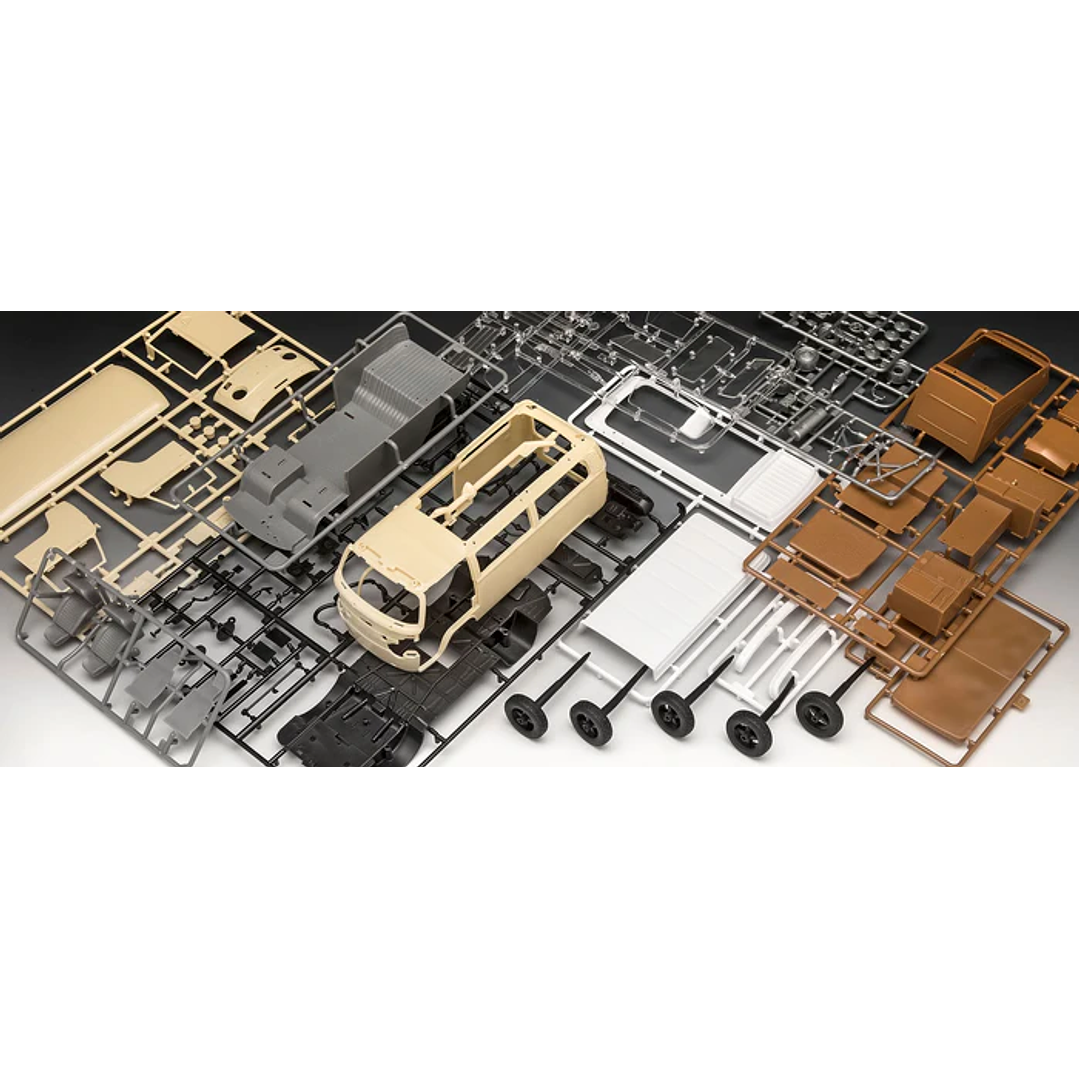 Vehículo para Armar Vw T2 Camper (Easy-Click) 1/24 6