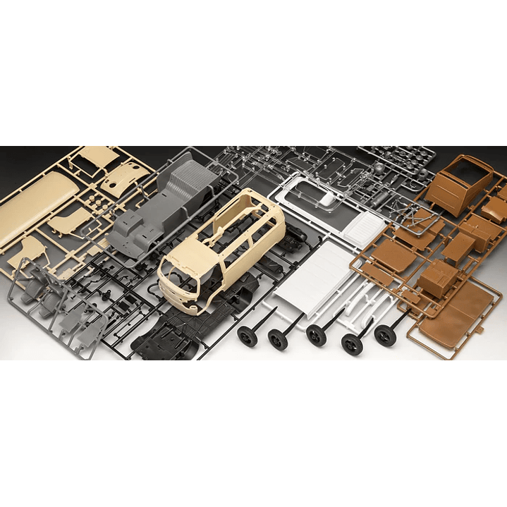 Vehículo para Armar Vw T2 Camper (Easy-Click) 1/24 6