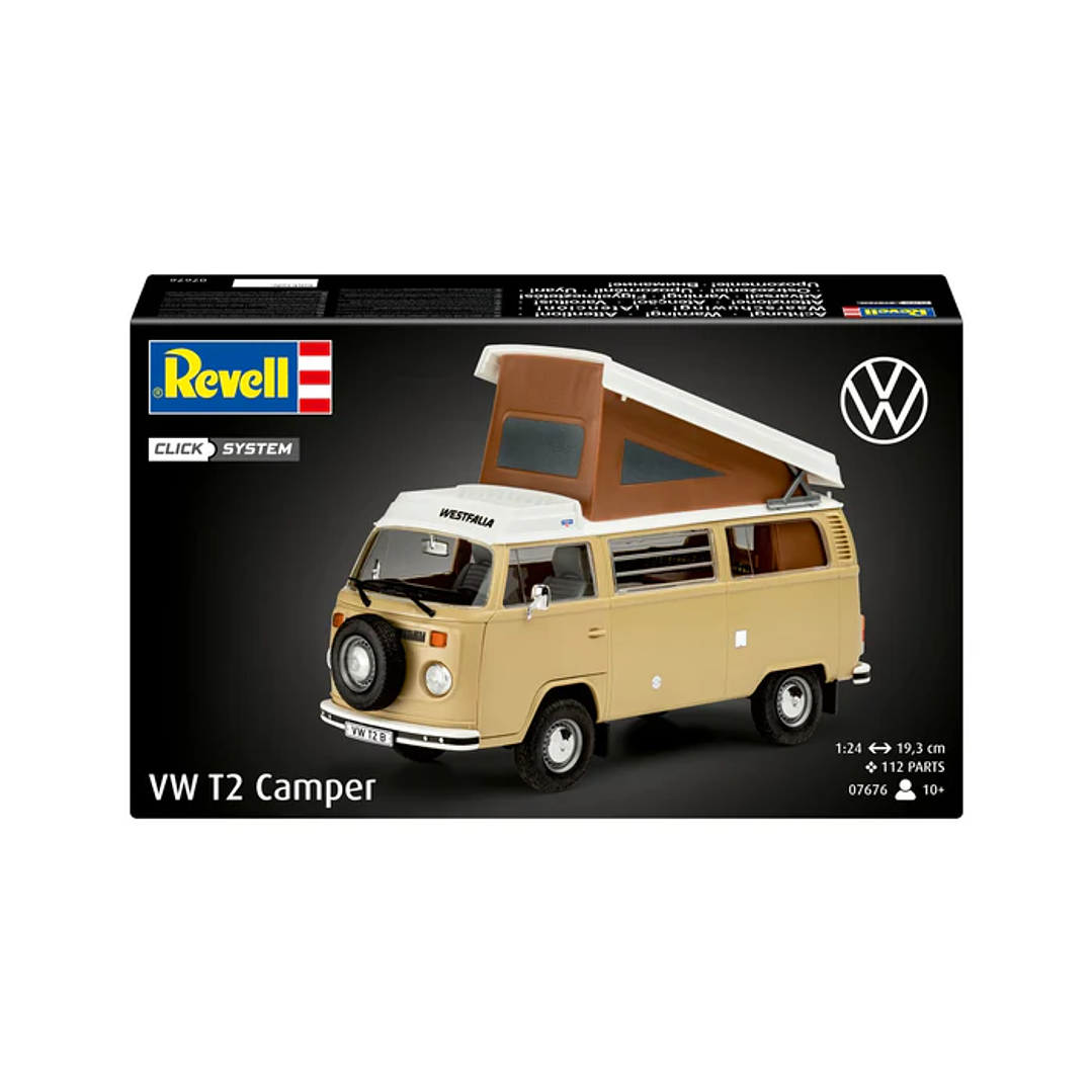Vehículo para Armar Vw T2 Camper (Easy-Click) 1/24 13