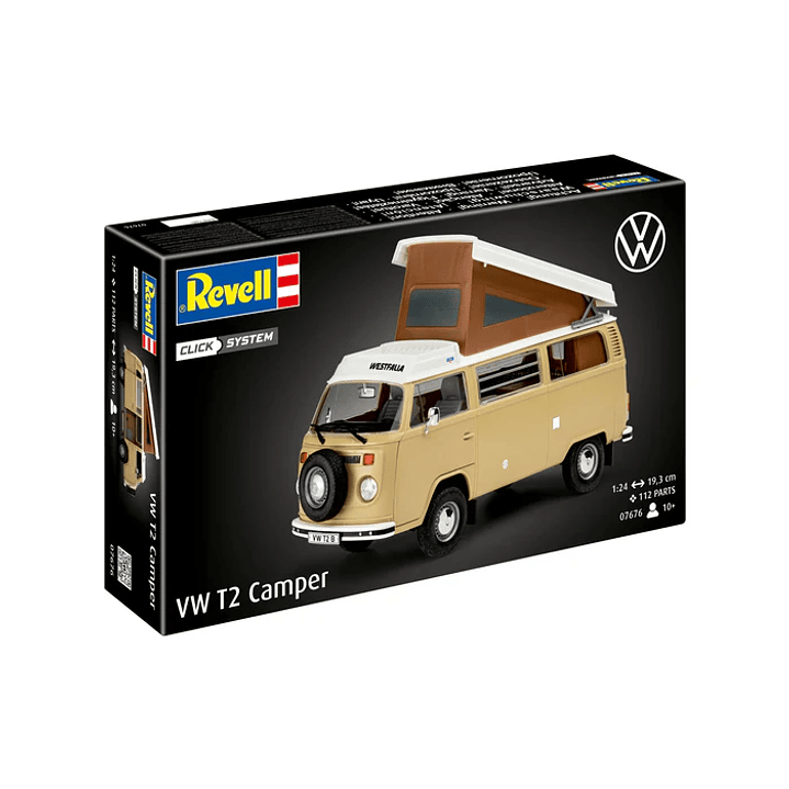 Vehículo para Armar Vw T2 Camper (Easy-Click) 1/24 15