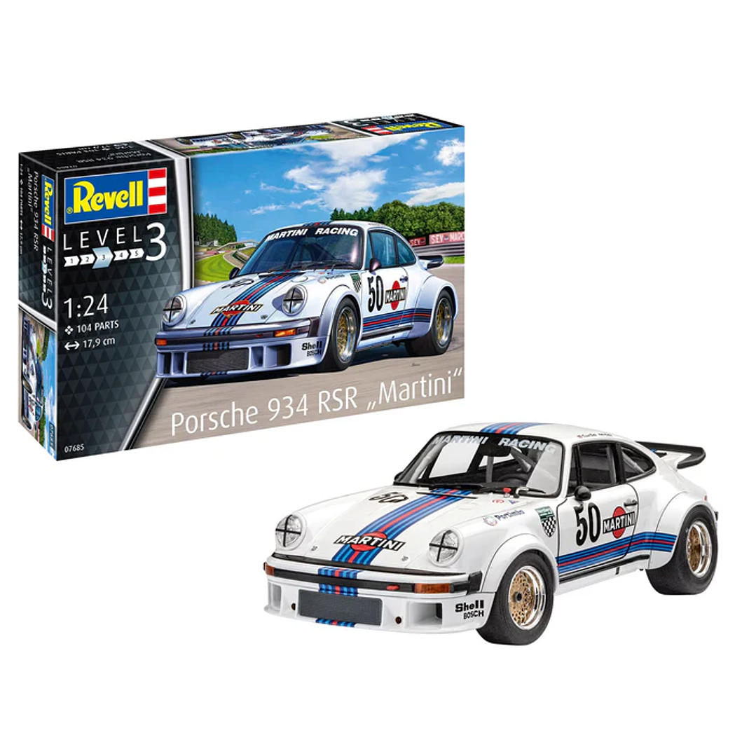 Vehículo para Armar Porsche 934 Rsr Martini Racing1/24 1