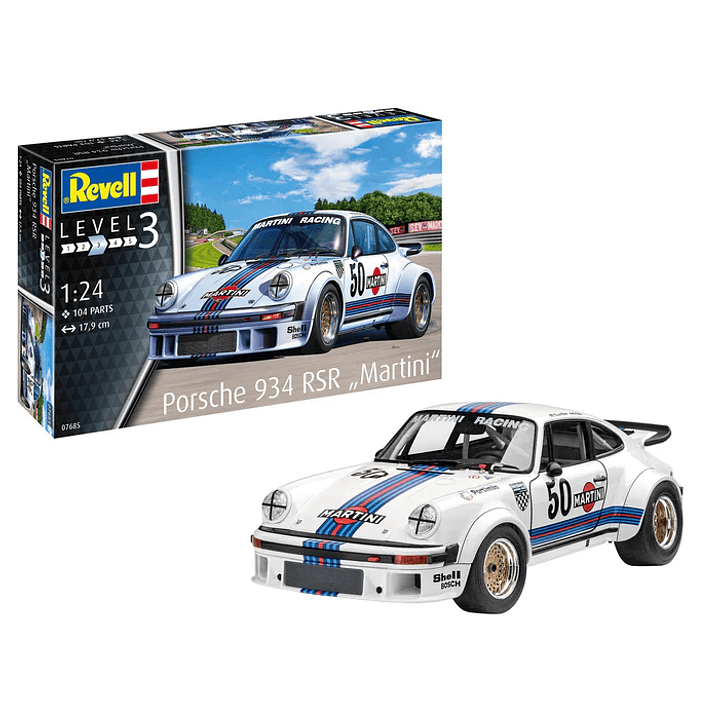 Vehículo para Armar Porsche 934 Rsr Martini Racing1/24 1