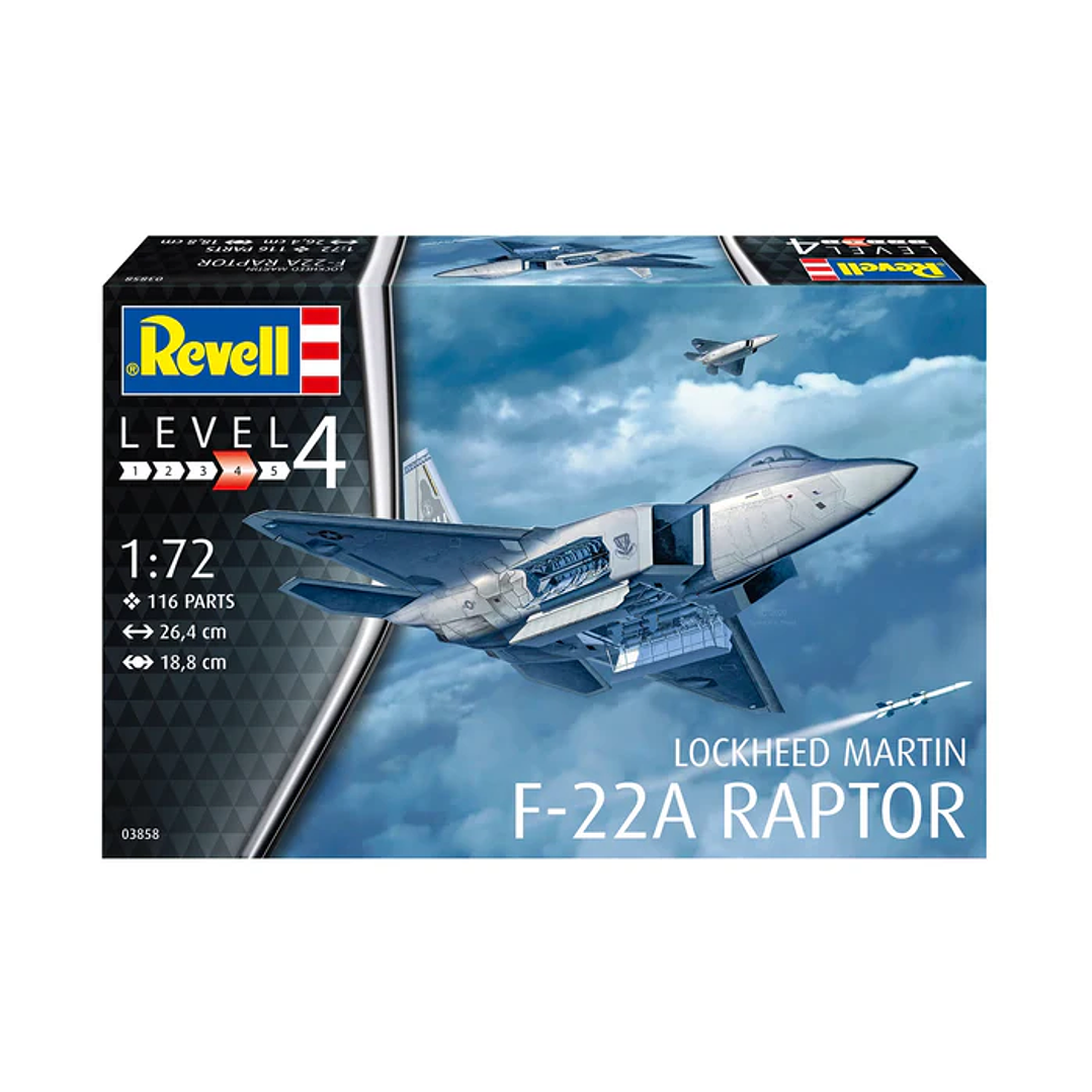 Para armar Lockheed Martin F-22A Raptor 1/72 10