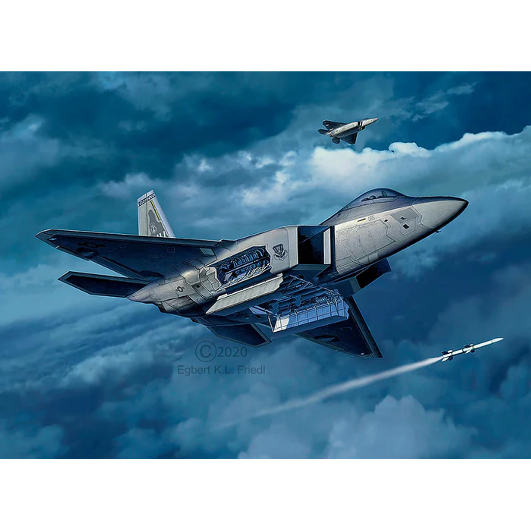 Para armar Lockheed Martin F-22A Raptor 1/72 9