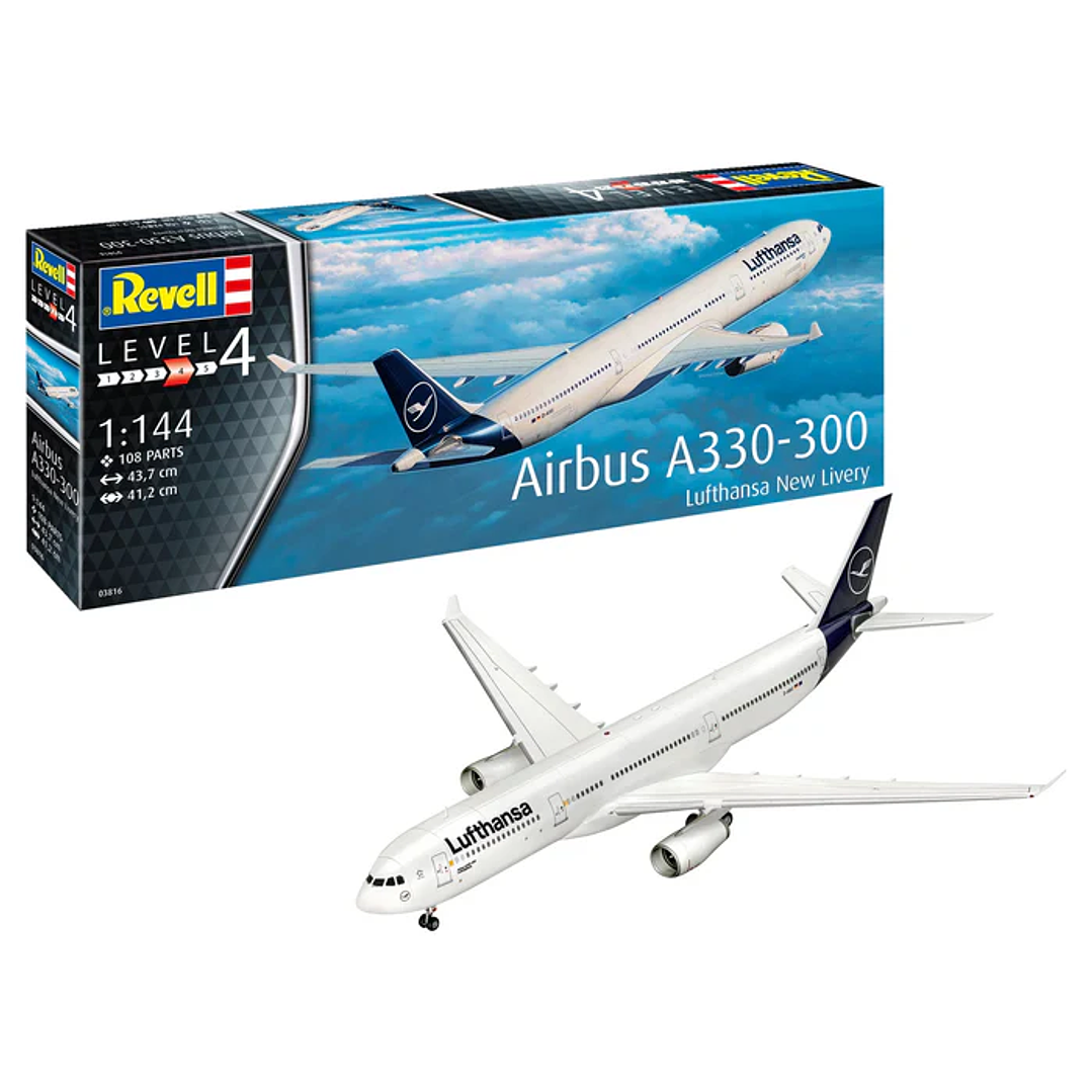 Para armar Airbus A330-300 Lufthans New livery 1/144 1