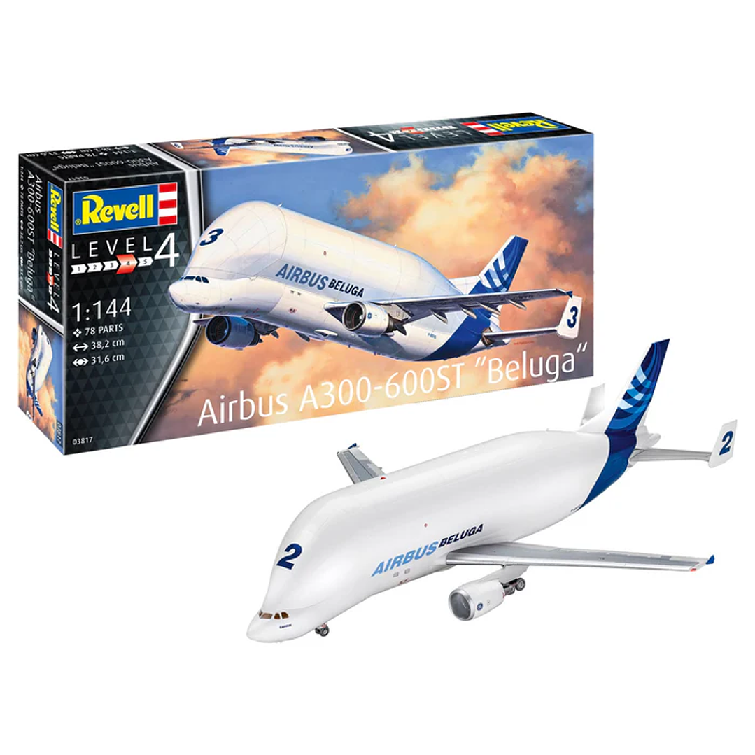 Para armar Airbus A300-600St Beluga 1/144 1
