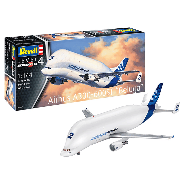 Para armar Airbus A300-600St Beluga 1/144 1