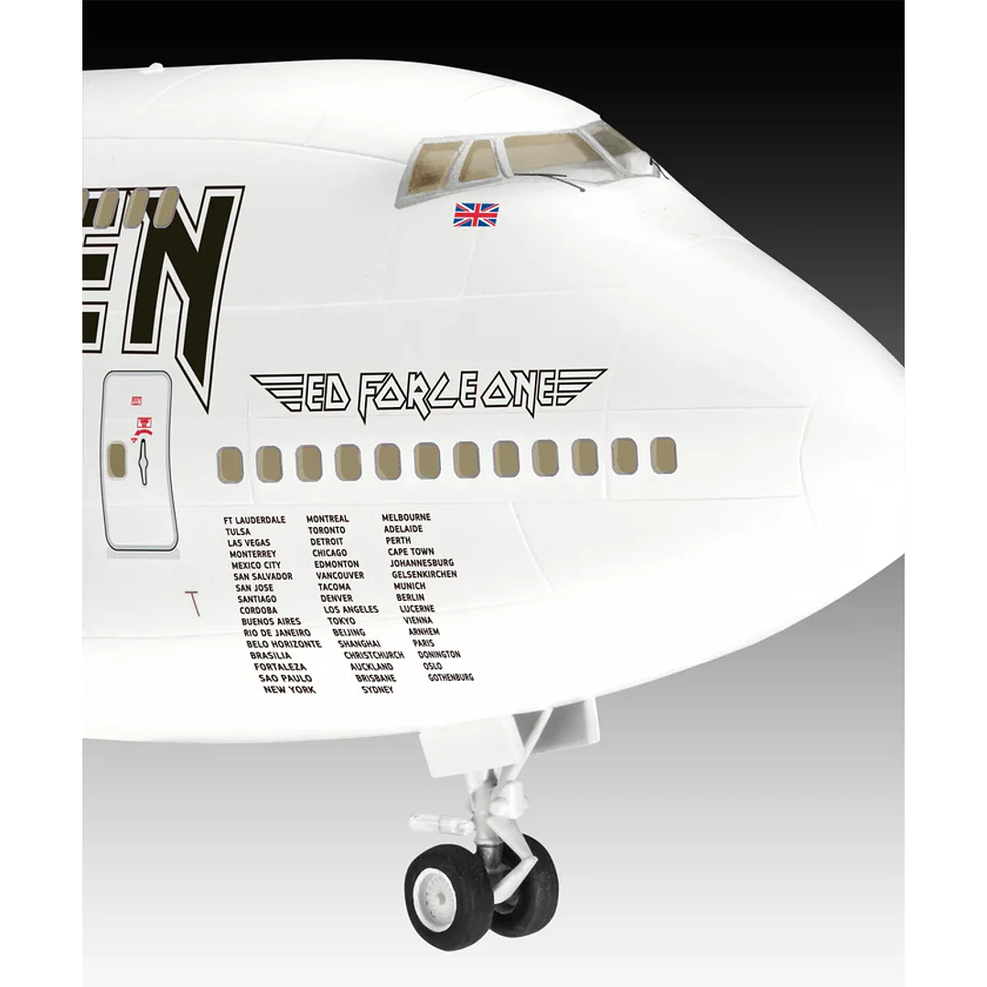 Para armar Boeing 747-400 Iron Maiden Ed force one 1 /144 9