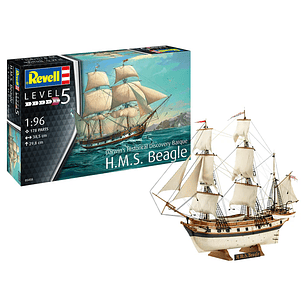 Barco para Armar Darwins Historical Discovery  barque H.M.S. Beagle 1/96