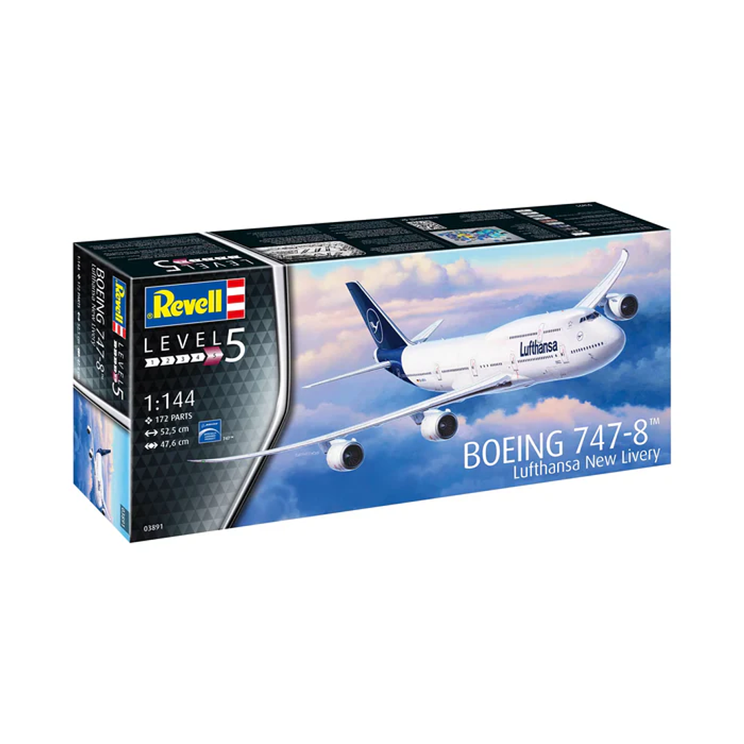Para armar Boeing 747-8 Lufthansa New Livery 1/144 8