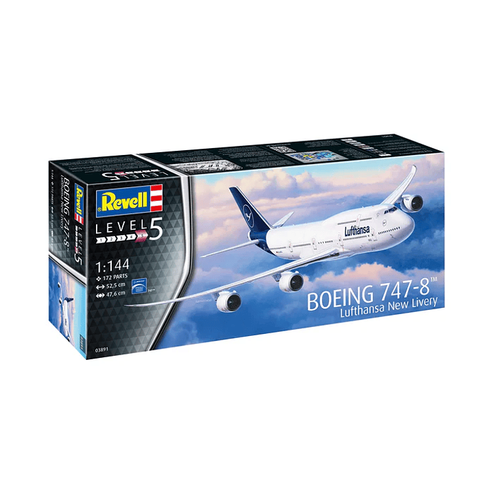 Para armar Boeing 747-8 Lufthansa New Livery 1/144 8